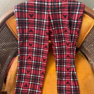 boys Disney Mickey Mouse plaid fleece pajama pant
